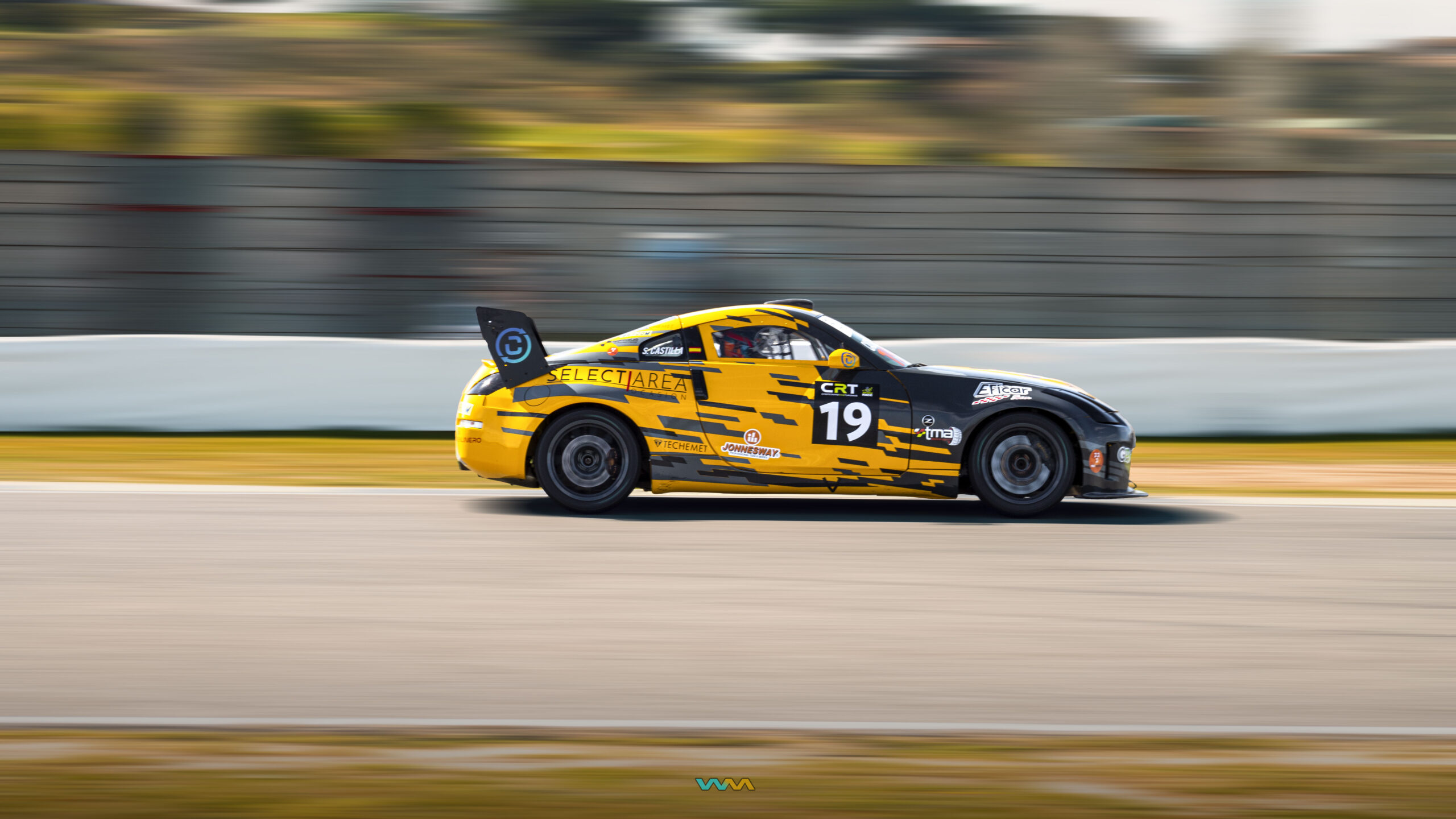 Nissan 350z en el Campeonato Race de Turismos 2023. Fotografía de Warmedia