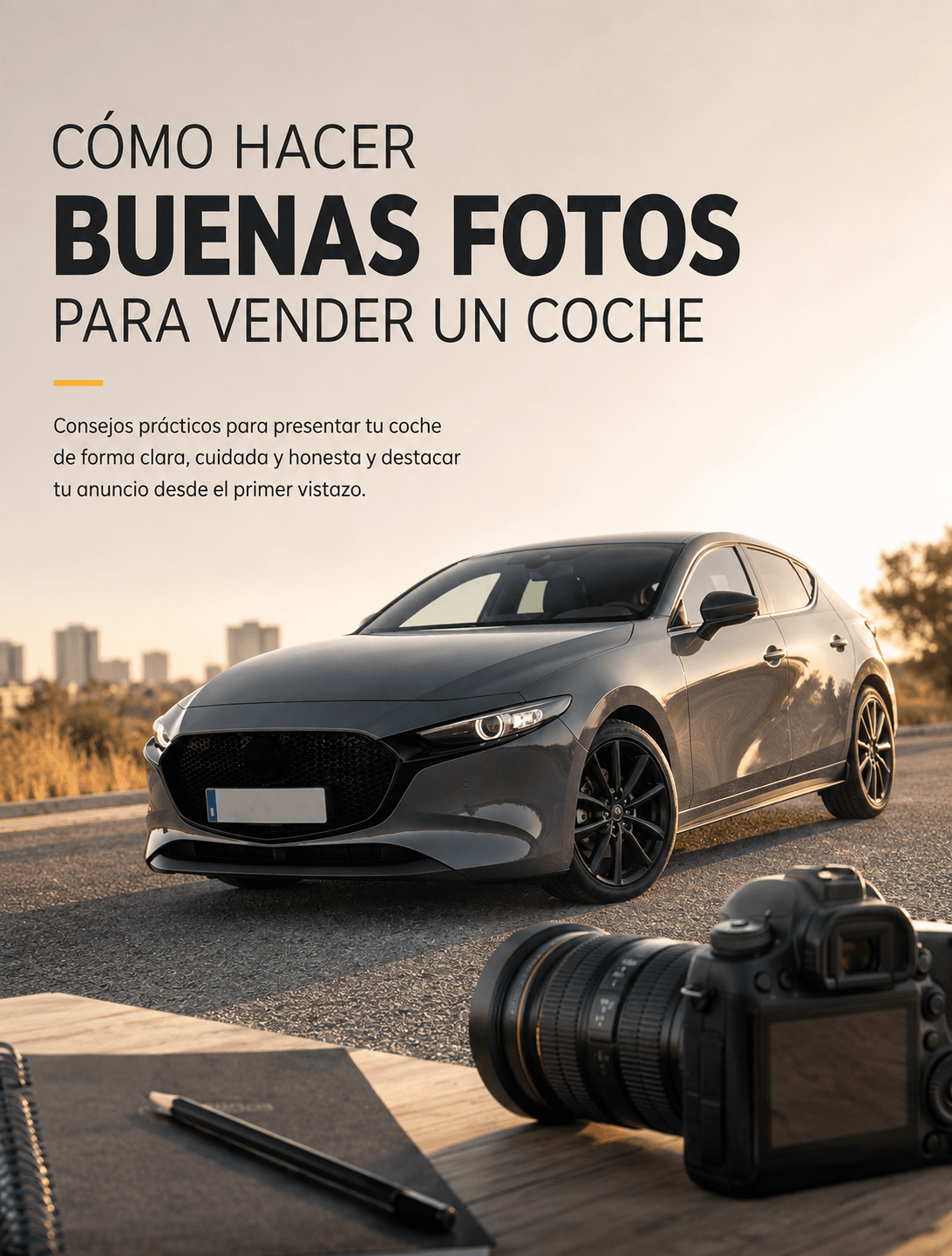 Cómo hacer buenas fotos para vender un coche - guía de Warmedia