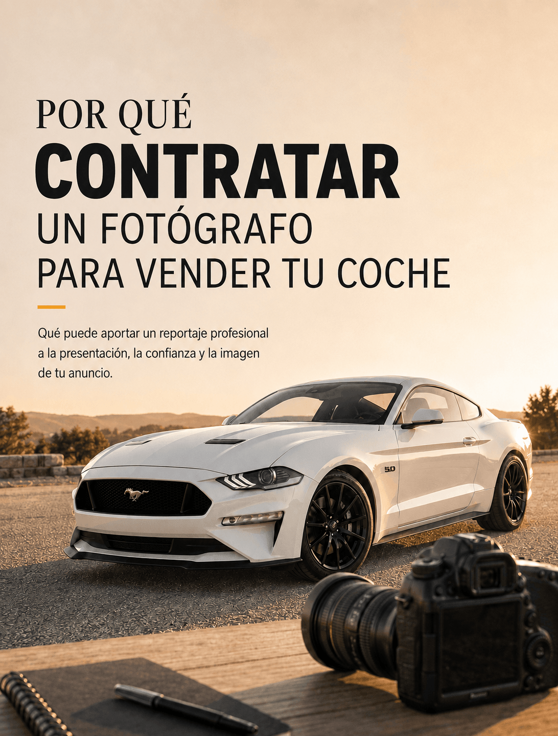 Porqué contratar un fotógrafo para vender un coche - Guía de Warmedia